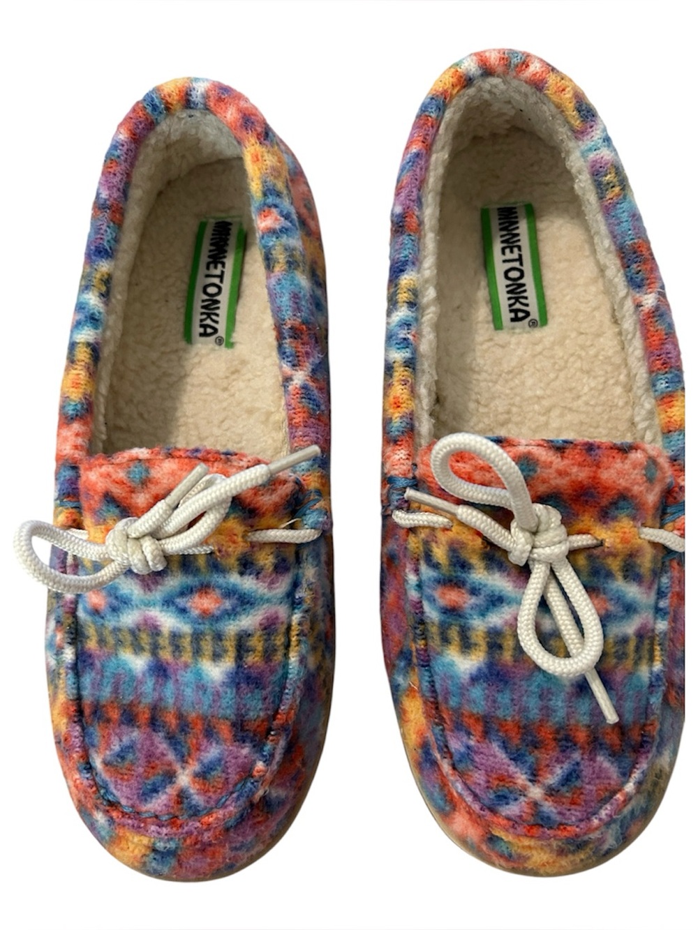 Minnetonka Eco Oak Slippers, Orange Sunset, Size 10, NWOT open package - Picture 4 of 13
